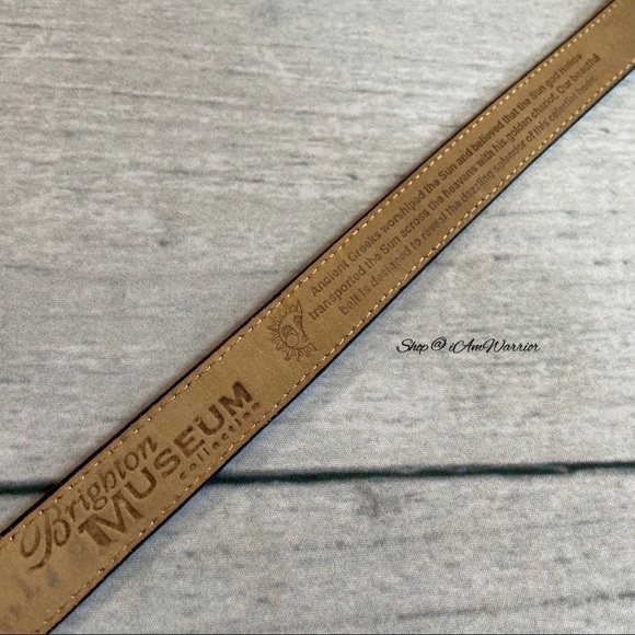 Brighton Museum Collection embossed leather mixed-metal belt *shop@iamwarrior